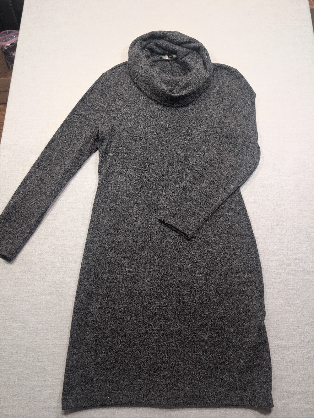 Banana Republic gray turtleneck sweater dress
